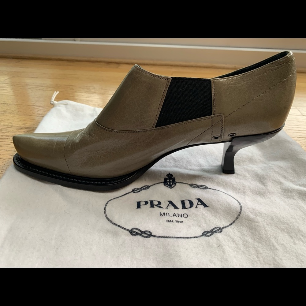 Prada leather bootie New without Tag